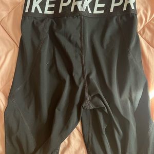 Black mesh Nike workout shorts